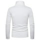 thumbnail image 4 of Camisas de Hombre Blusas de Manga Larga Con Cuello Redondo Cuello Alto Sólido Casual Slim Fit Pullover Camiseta Cálida Camisa de Fondo Odeerbi ODB-4, 4 of 7