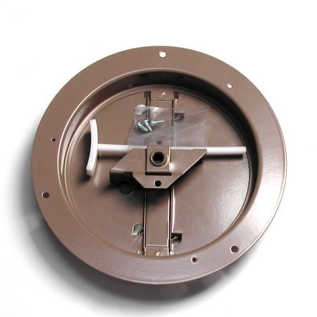 Accord Amortisseur de Plafond ABCDBRD06 avec Motif Papillon Rond, 6 Pouces, Marron