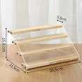 thumbnail image 1 of Langgg Acrylic Riser Counter Jewellery Riser Shelf Showcase Display Stand Action Figures Display Rack 30.5x21.5x15.8cm, 1 of 4