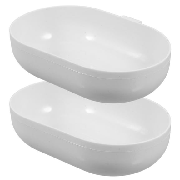 2PCS Durable Plastic Bird Bath Bowl for Outdoor Use Replacement Garden Birdbath and Water Feeder for Balcony