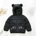 thumbnail image 2 of Landzoo Children's Padded Jacket With Panda Print Ears Matching Hooded Jacket For Boys And Girls Warm Comfy Children's Puffer Jacket, 2 of 4