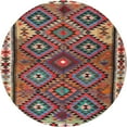 thumbnail image 1 of Ahgly Company Indoor Round Traditional Saffron Red Persian Area Rugs, 4' Round, 1 of 6