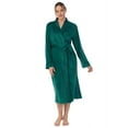 thumbnail image 2 of Aria Women's Stretch Velour Long Sleeve Wrap Sleepwear Robe with Pockets, Sizes XS-5X, 2 of 5
