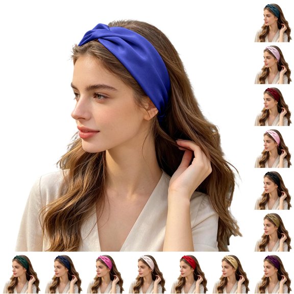 Korean Style Satin Heardband Elastic Hair Band for Washing Face Bathing Makeup Daily Casual Use