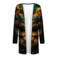 thumbnail image 5 of WRKEKC Women's Carnival Printed Casual Long Sleeve Pocketed Open Front Cardigan Jacket Long Sleeve Unhooded Casual Coat/Jacket for Women Trendy Outfits, 5 of 6