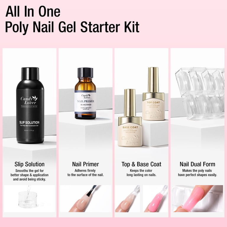 Candy Lover Poly Nail Gel Kit with 72W UV Lamp photo 6