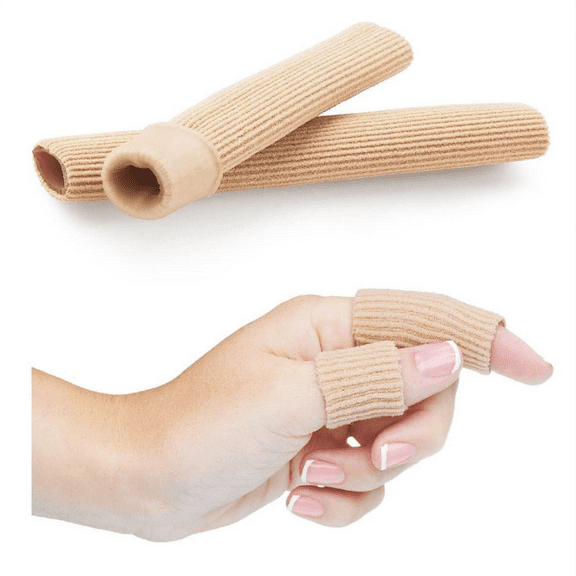 NatraCure Reusable Gel Toe Sleeves - Helps Cushion Calluses, Corns, Blisters, and Ingrown - Narrow