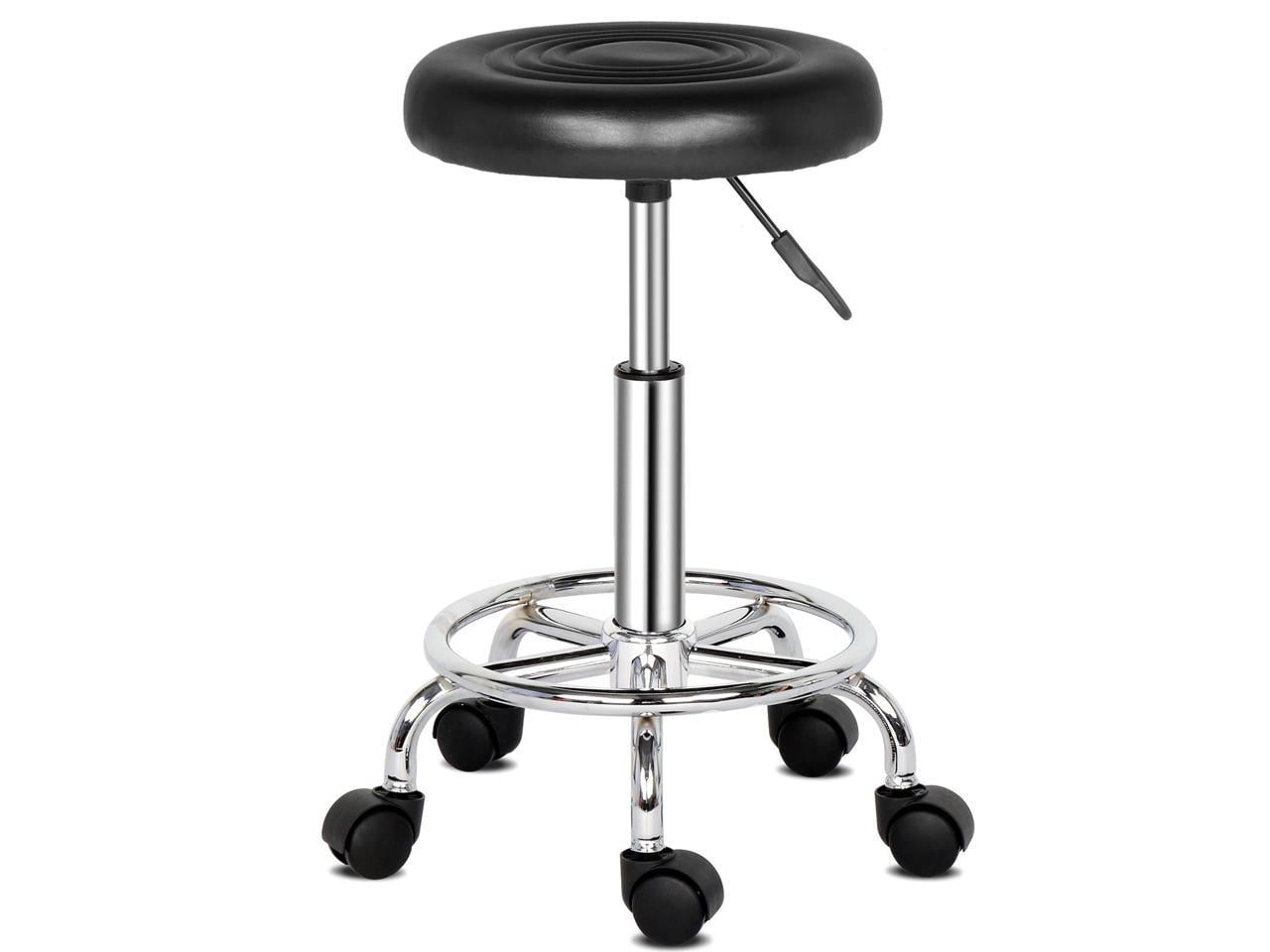 QXDRAGON Adjustable Hydraulic Rolling Swivel Salon Stool Chair, Bar