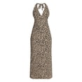 thumbnail image 3 of No Boundaries Halter Maxi Dress, Women's & Women's Plus Sizes XXS-4X, 3 of 4