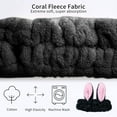 thumbnail image 4 of Makeup Headband Women's Cute Rabbit Ears Headbands Makeup Fashion Plush Hairbandblack, 4 of 4