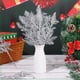 thumbnail image 1 of Adornos navideños, 20 ramas navideñas con purpurina, púas artificiales, ramitas florales para adornos de árbol de Navidad, guirnalda navideña de bricolaje, ramas de pino., 1 of 8