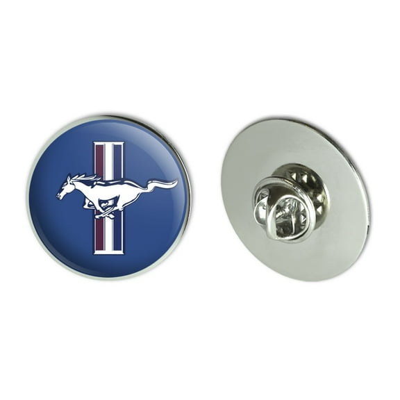 Ford Mustang Logo Metal 1.1" Tie Tack Hat Lapel Pin Pinback