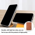thumbnail image 2 of AMERTEER Attachable Phone Card Holder Table Cellphone Stand Smartphone Case Portable Travel Back Cover Storage Organizer Bracket Brown, 2 of 10