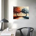 thumbnail image 4 of Vivid Separation Separation Vivid Separation Separation Seasons Trees Canvas Print - Autumn & Winter Abstract Art, Falling Leaves, 16x20 inch, Unframed, 4 of 6