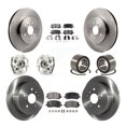 thumbnail image 1 of Transit Auto Front Rear Wheel Hub Bearing Assembly Disc Brake Rotor and Ceramic Pad Kit (10Pc) for Car 2006-2007 Toyota Highlander Hybrid Limited with AWD Left Right Side (Driver Passenger) KBB-124242, 1 of 2