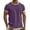 Dark Purple, variant on CUSTG Men Tshirts Textured T Shirt Soft Breathable Crew Neck Short Sleeve Tops For Casual Comfort And Everyday Wear Breathable Solid Color Summer T-Shirts