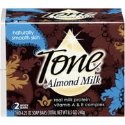 Tone Almond Milk Body Bar Soap, 2ct