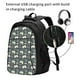 thumbnail image 2 of Fotbe Gamers Mochila con Estampado y Puerto USB para Hombre y Mujer, Mochila Antirrobo, Mochila de Viaje, Mochila Escolar, Mochila Universitaria, 2 of 7