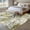 Gray Green Light Green, variant on Area Rug for Living Room, Tropical Leaf Non-Slip Indoor Large Carpet for Bedroom/Dining Room, Palm Leaves Plants Vintage Spring Green Washable Low-Profile Rectangle Floor Runner Rugs - 5 x 7 Ft