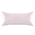 thumbnail image 3 of Dailycode Satin Pillow Case Queen Silk Pillow Cover for Hair and Skin Envelope Closure Light Pink 20"x30", 3 of 9