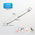 thumbnail image 1 of 2pcs Stainless Steel Cabinet Lid Support Folding Hinge Portable Display Rack Tie Rod Easy Installation for Home Office Exhibition, 1 of 8