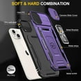 thumbnail image 6 of Case for iPhone 15 Plus Case for 15 Plus,with Camera Cover,[Military Grade Drop Tested],Heavy Duty Shockproof Protective Case,for 15 Plus Case Purple, 6 of 12