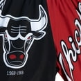 thumbnail image 4 of Men's Mitchell & Ness  Black Chicago Bulls Big Face 5.0 Fashion Shorts, 4 of 4