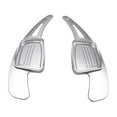 thumbnail image 1 of 2x extensión de palanca de cambios de volante de coche de aleación de aluminio compatible con A4 A5 Q2 Q7 S3 S4 TT TTS 2016-2017, plateado Yotijar Extensión de la palanca de cambios de cambio, 1 of 6