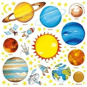 DECOWALL DS-8007 Planets in .. The Space Kids Wall .. Stickers Wall Decals Peel .. and Stick Removable Wall .. Stickers for Kids Nursery .. Bedroom Living Room (Small) .. d?cor