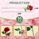 thumbnail image 2 of Rosas rojas artificiales Jefuzh para decoración de bodas, 50 unidades, 2 of 7