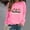 Hot Pink, variant on Azrian Womens Christmas Tops,Women's Fashion Loose Christmas Print Round Neck Sweater 2023 Deal on Sale Plus Size Clearance