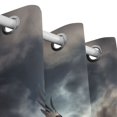 thumbnail image 3 of Eagle Clouds and American Flags Curtains Black Out 72 Inch Length Curtains for Sliding Glass Doors Bedroom Living Room 2 Pack, 3 of 6