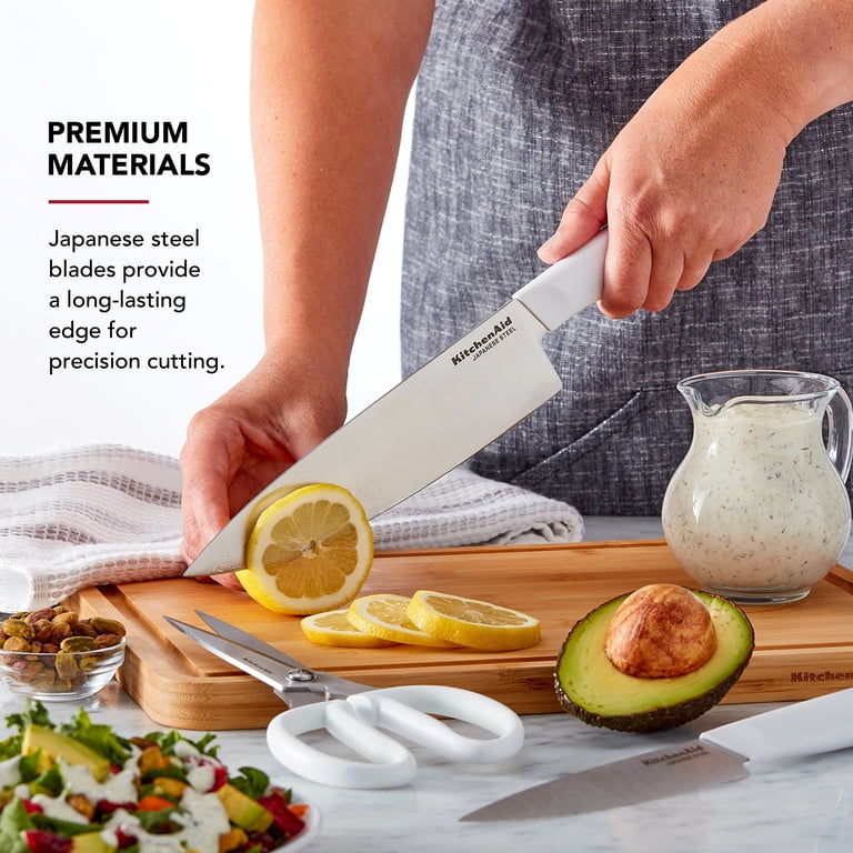 KitchenAid Classic 12-Piece Japanese Steel Knife Set with Block