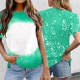 thumbnail image 3 of Blanks Sublimation T Shirts for Women 2026 Summer Casual Short Sleeve Crewneck Graphic Tees, 3 of 5
