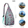 thumbnail image 3 of Waterproof Hiking Backpack Sling Bag for Women – Lightweight Crossbody Bag with Adjustable Strap, Multipurpose Chest Bag for Travel & Outdoor Adventures – Mandala Zen Geometric Design, 3 of 4