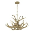 thumbnail image 4 of Daniels 6-Light Chandelier in Natural Antler, 4 of 6