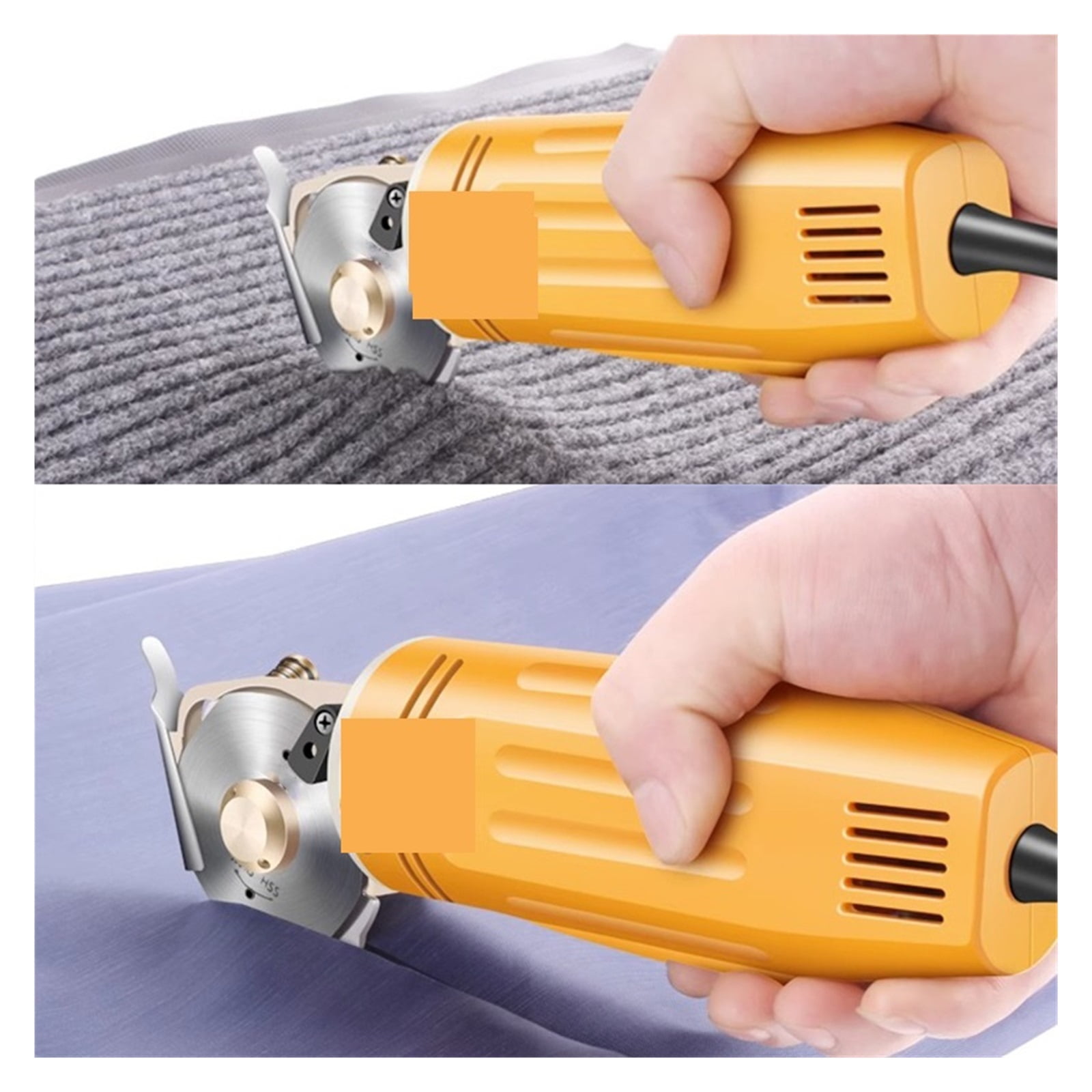 Electric Fabric Scissors Rotary Blade Fabric Tool Leather Fabric Electric Cutter Kit Cutting Saw Tool ,Easy to Use