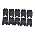 thumbnail image 2 of 10 porta tarjetas de identificación de doble cara, porta credencial de identificación de dos caras resistente para personal, Negro, 2 of 9