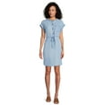 thumbnail image 2 of Time and Tru Women's Short Sleeve Shirt Dress, 2 of 5