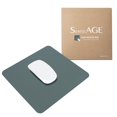 thumbnail image 1 of Mouse pad SenseAGE Slim de cuero vegano 22 x 22 cm verde oscuro, 1 of 9