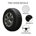 thumbnail image 4 of Kdxio Dancing Skeletons Floral Garden for Tire Cover Wheel Protectors Tyre Covers Weatherproof Wheel Covers Universal Fit for Trailer Rv SUV Truck Camper Travel Trailers 15 inch, 4 of 8