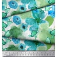 thumbnail image 2 of Soimoi Cotton Duck Fabric Rose Watercolor Printed Fabric 1 Yard 42 Inch Wide, 2 of 3