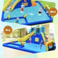 thumbnail image 4 of Inflatable Water Slide  7-in-1 Giant Waterslide Park For Outdoor Fun With Soccer Splash Pool 735w Blower Blow Up Slides Inflatables And Adults Backyard Party Gifts, 4 of 7