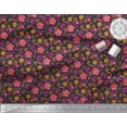thumbnail image 3 of Soimoi Satin Silk Fabric Swirls & Floral Artistic Decor Fabric Printed Yard 42 Inch Wide, 3 of 3