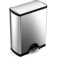 thumbnail image 4 of Simplehuman 50 Liter / 13 Gallon Rectangular StepTrash Can, Stainless Steel, 4 of 6