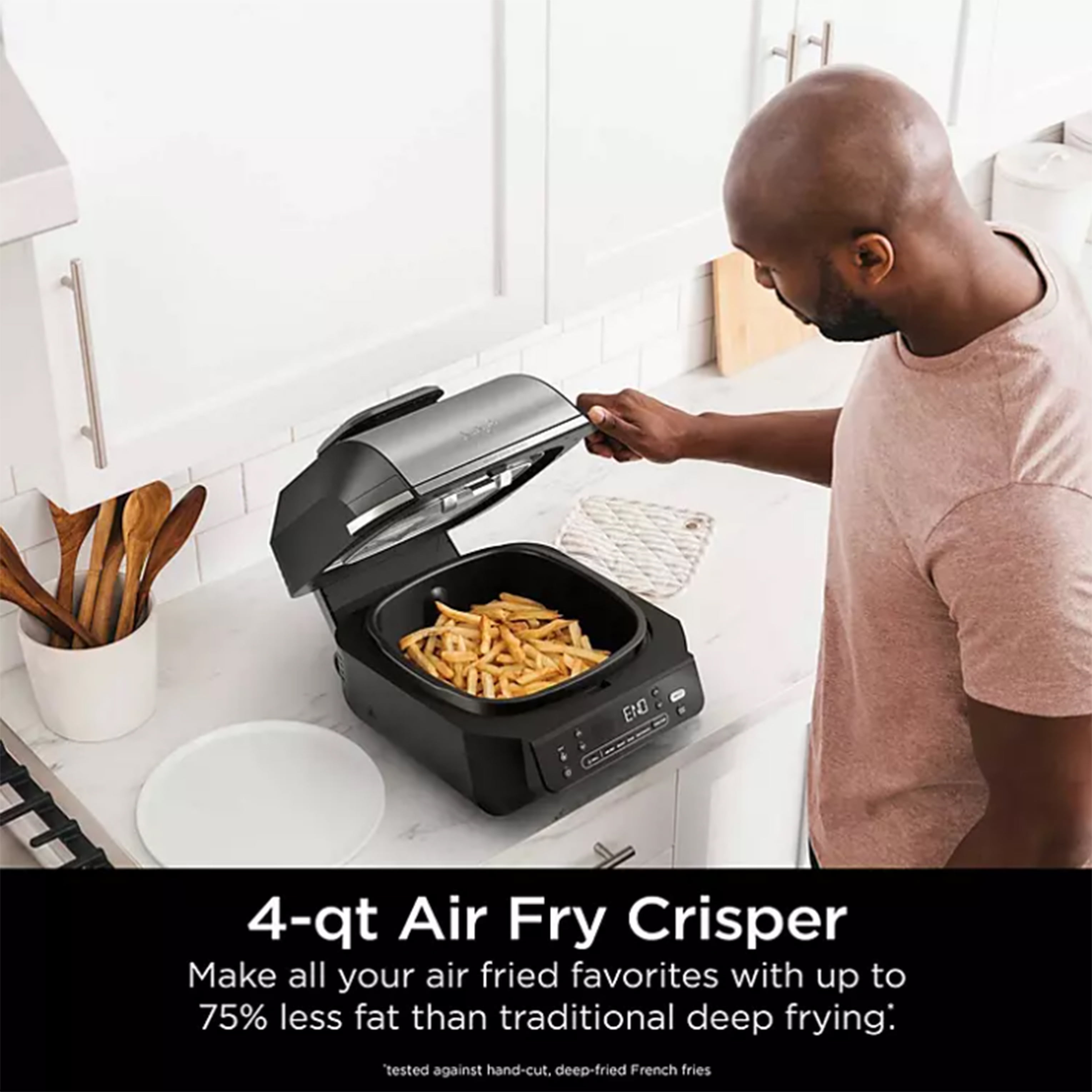 Ninja Foodi Smart 5-in-1 Indoor Grill & Air Fryer with Built in Thermometer,  1 unit - Food 4 Less