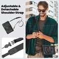 thumbnail image 7 of Case for Lenovo Tab M8 (HD/FHD/Smart) 2019/2021 3rd/2nd Gen with Screen Protector, 360 Degree Rotating Kickstand Hand Strap Heavy Duty Shockproof Cover with Shoulder Strap, Black, 7 of 7