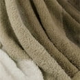 thumbnail image 5 of PAVILIA Fluffy Sherpa Throw Blanket Ombre | Gradient Plush, Soft, Fuzzy, Decorative Accent Throw Blanket for Couch Sofa Bed | Cozy Warm Decorative Furry Faux Fur Blanket, 50x60 Inches Taupe, 5 of 7