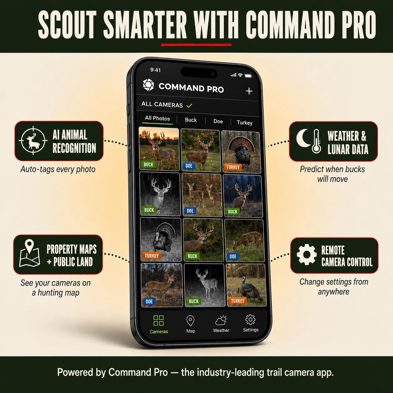 Stealth Cam Fusion MAX 36MP Cellular Trail Camera with Dual SIM AT&T & Verizon, 0.35s Trigger, 1080P Video, App Control, Includes Solar Panel, SD Card, & Cleaning Cloth 2PK