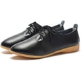 thumbnail image 2 of Women's Shoe Leather Classic Lace Up Dress Low Flat Heel Oxford, 2 of 4
